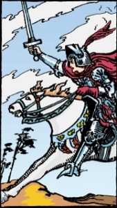 Carta del tarot: Caballero De Espadas