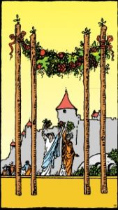 Carta del tarot: Cuatro De Bastos
