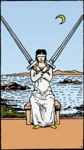 Carta del tarot: Dos De Espadas