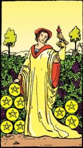 Carta del tarot: Nueve De Oros