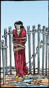 Carta del tarot: Ocho De Espadas