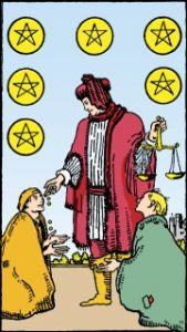 Carta del tarot: Seis De Oros