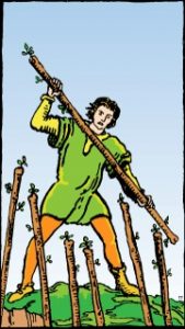 Carta del tarot: Siete De Bastos