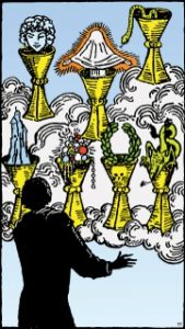 Carta del tarot: Siete De Copas