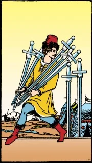 Significado de la carta Siete de Espadas en el tarot