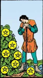 Carta del tarot: Siete De Oros